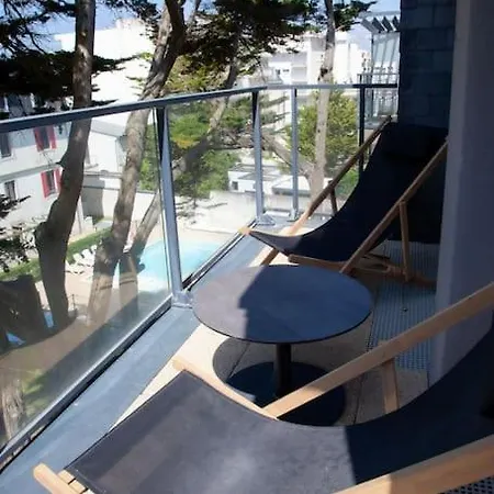 Appartement Vue Mer Avec Piscine Et Parking Pornichet Exterior photo